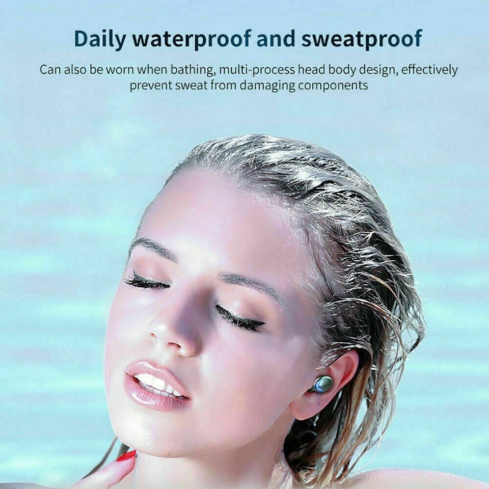 Wireless Earbuds for iPhone Samsung Android Bluetooth Headphones ipx7 Waterproof - Image 4 of 4