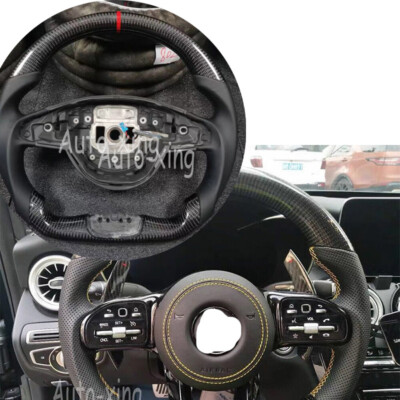 Handmade for Benz AMG G63 C63 E63 GT S63 CLS63 E300 Carbon Fiber Steering Wheel