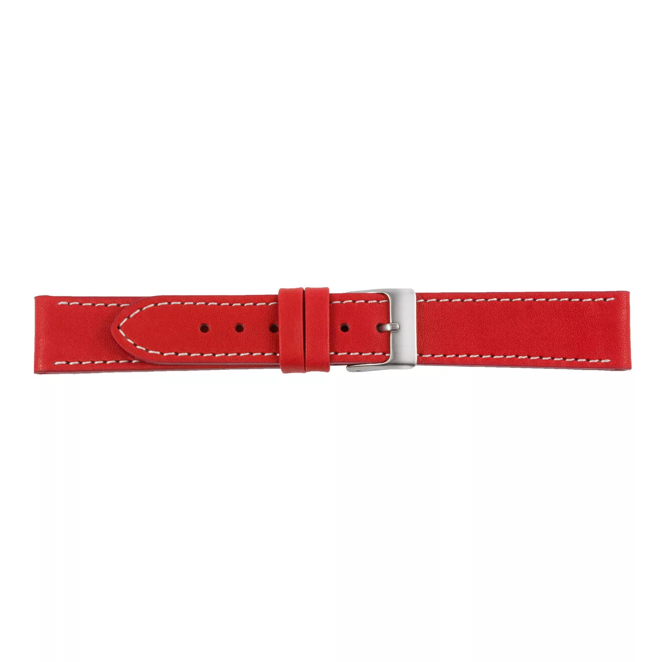 Watch Strap Classic Cowhide Red by Pebro - 12, 14, 16, 18, 20, 22 mm
