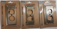 E.L.K. Lighting "Antique Brass Color" Clickplates Outlet Covers PLEASE READ