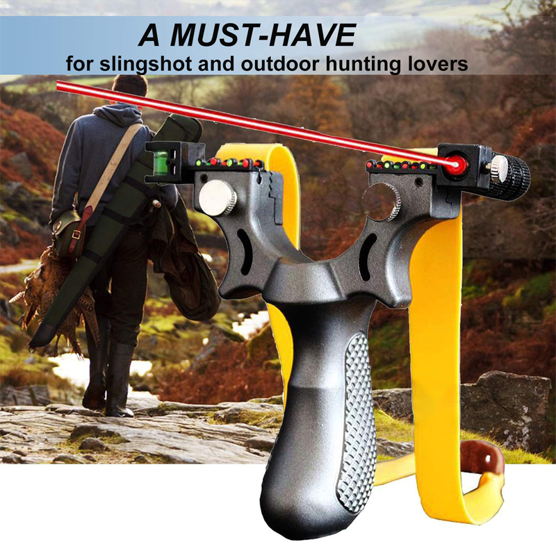 Hunting Professional Catapult Laser Slingshot With Rubber Aim Point Target | #3848728544