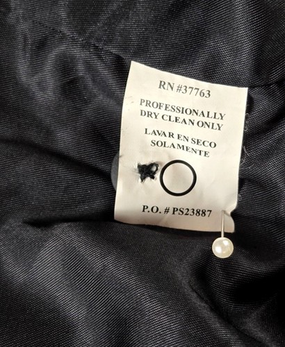 Perry Ellis Mens Vest Gray Herringbone Tweed Sz L Waistcoat Wool Cotton Blend - Picture 10 of 15