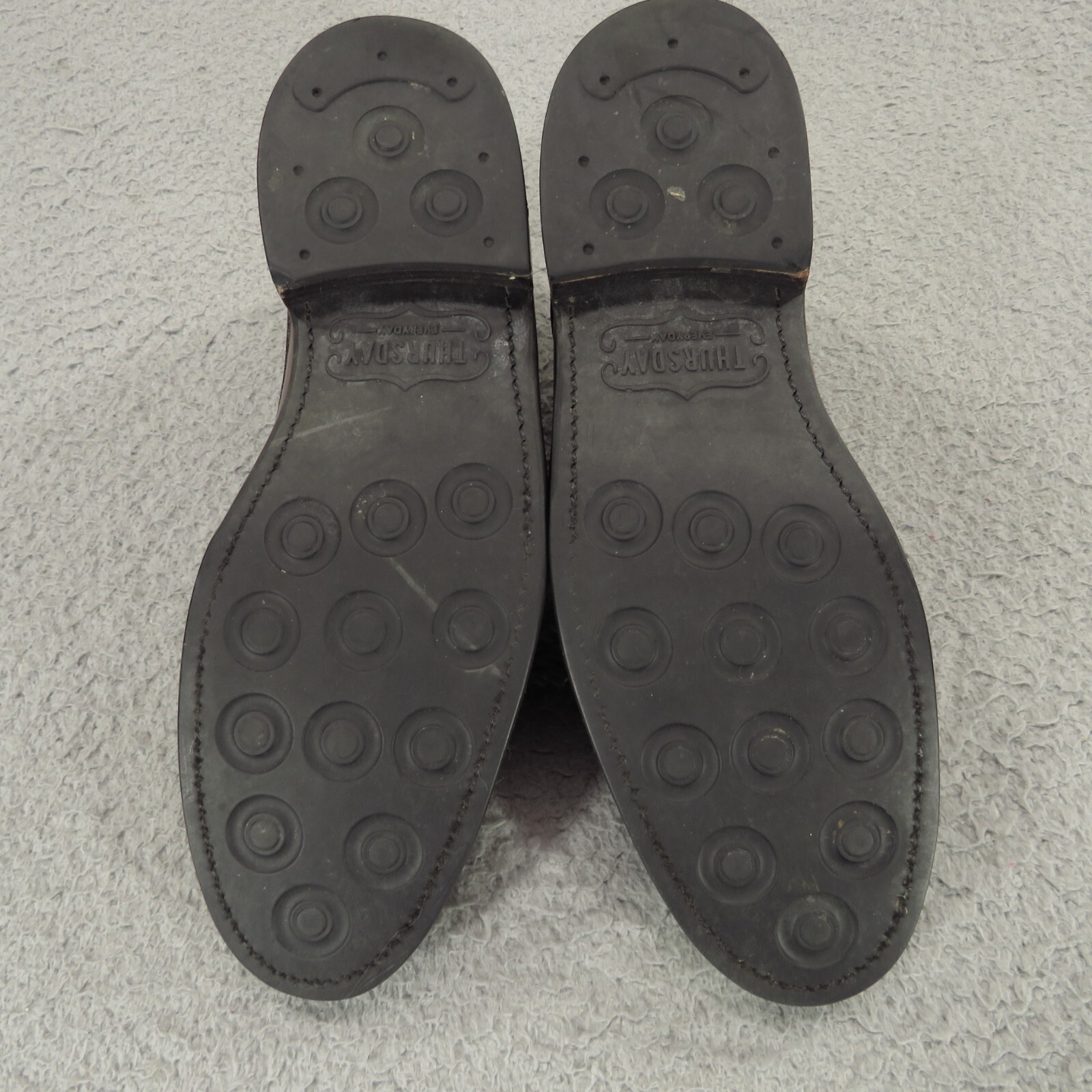 Thursday Boots Dress Shoe Men 7.5 Brown Statesman Derby Dainite Soles Leather Co