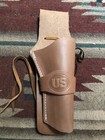 FITS Colt SAA Revolver 5.5" Tanned Leather Drop Western Holster w US — photo 5