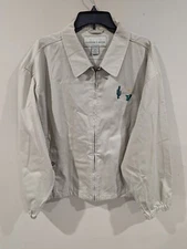 Cutter And Buck Jacket Men's XL Cotton Full Zip Tucson Beige Casual Outdoors