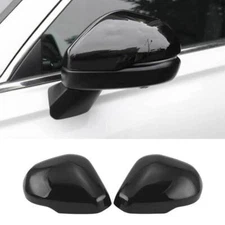 For Honda CRV CR-V 2023-2024 Glossy Black Rear View Mirror Cap Cover Trim 2Pcs