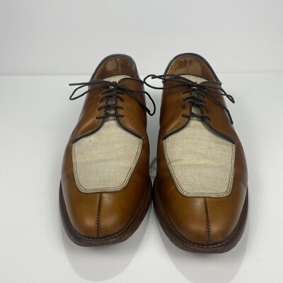 Allen Edmonds Ramsey Two Tone Tan & Linen Spectator Brown Oxford
