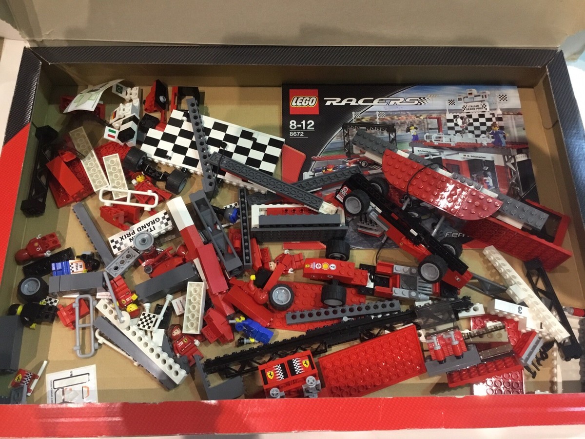 LEGO Racers Ferrari Finish Line 8672 - 100% Complete With Box 