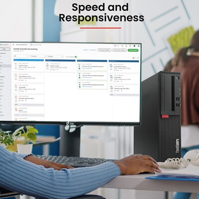 Lenovo ThinkCentre SFF Desktop PC Intel i5 8th 8GB 256GB SSD Built