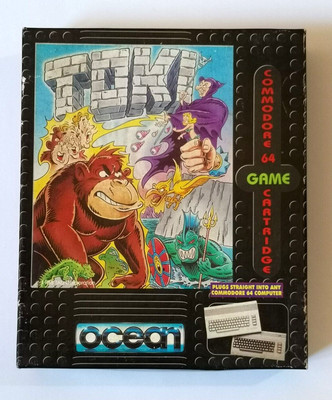 Commodore 64 Toki Cartridge Spiel von Ocean - getestet funktioniert