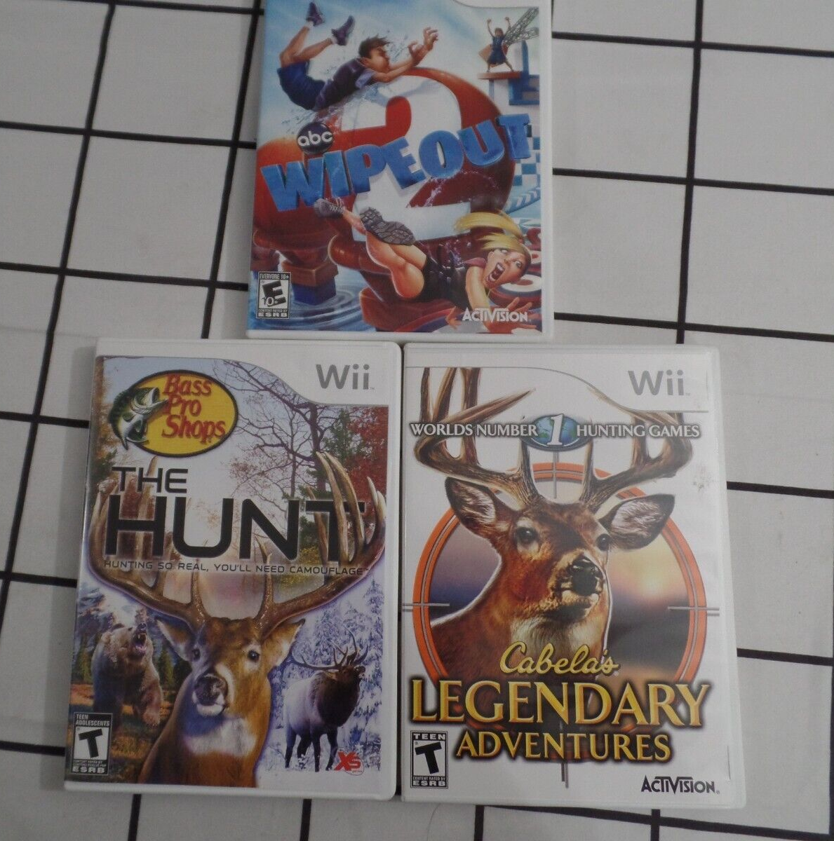 Wii Cabela's LEGENDARY ADVENTURES Game Lot: BASS PRO THE HUNT