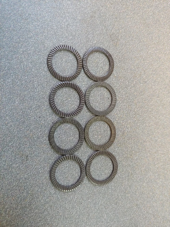 LOTE 8 ARANDELAS DE ANILLO DE BLOQUEO DENTADO ORIGINALES PORSCHE 356 356A 356B 356C 911 912 B12 Foto 2 de 3