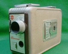 Kodak Brownie 8mm Movie Camera II 13mm f/2.7lens with leather case