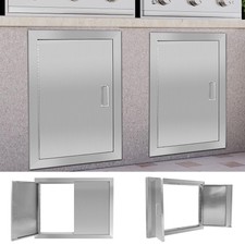 Single/Double Thick BBQ Island Access Door Outdoor Kitchen Door Stainless Steel