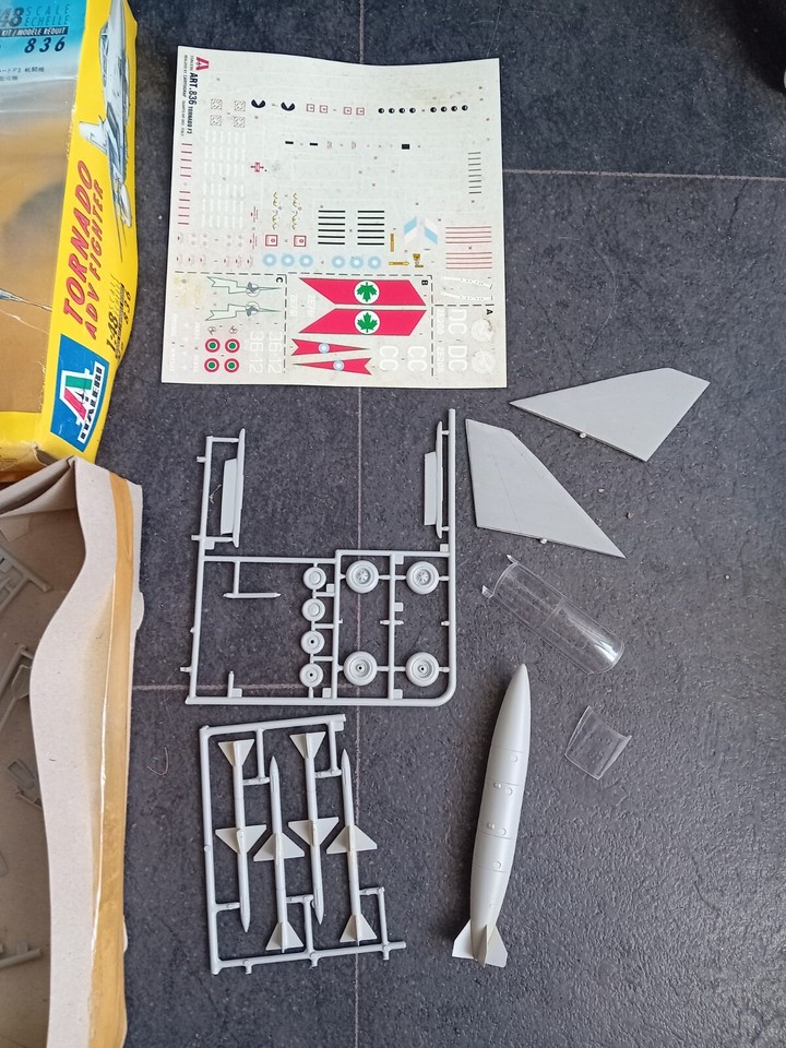 Italieri Tornado Aircraft Model Box And Spare Parts eBay