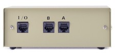 2-Port Ethernet RJ45 Data Switch With Rotary Dial Support 10/100 Mbps