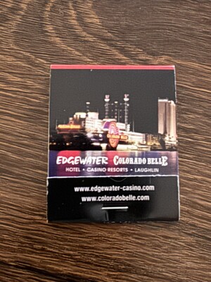 Edgewater Colorado Belle Hotel Casino Resort Unstruck Matchbook Laughlin NV