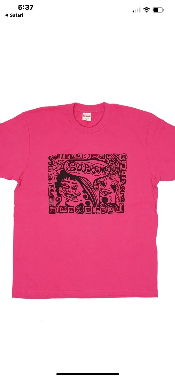 Tee shirt homme Supreme Faces FW18 (FW18T7) taille XL