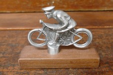 Vintage Barclay Manoil Cast Lead Slush Policeman Motorcycle Reproduction w Stand