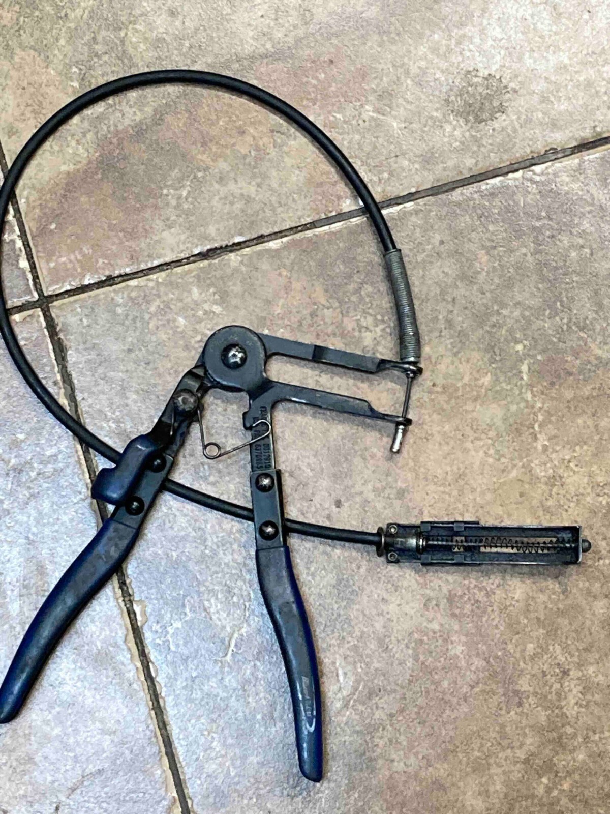 BD499 Blue Point Remote 24" Cable Ratcheting Hose Clamp Pliers eBay