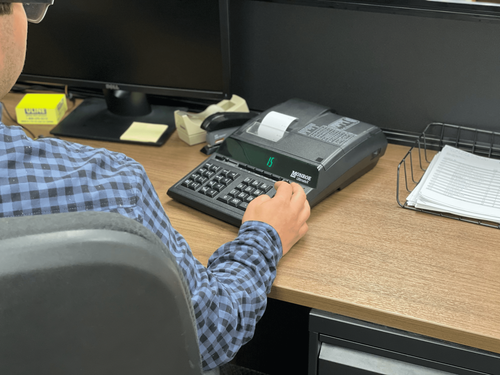 Monroe UltimateX Printing Calculator/Adding Machine with Ribbons, Paper & Stand - Picture 6 of 10