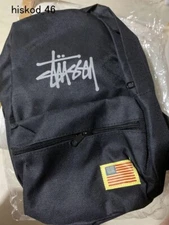 STUSSY Mesh Bag Shoulder Cross Body Hand Messenger Strap Side Black Appendix JPN