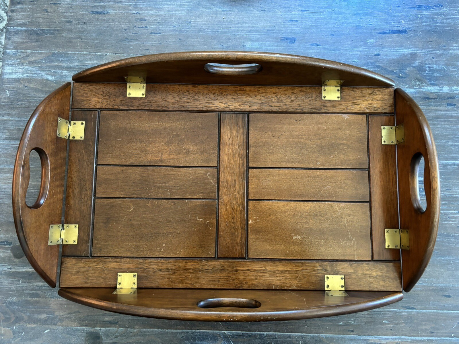 Vintage Bombay Company Butler Tray Table With Fold Up Sides eBay