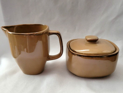 NOBLE EXCELLENCE CAFE LATTE SUGAR BOWL & CREAMER 