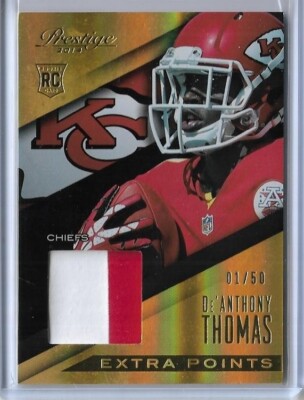 2014 PANINI DE'ANTHONY THOMAS ROOKIE RELIC CARD #DT ~ 01/50 UNIQUE OREGON  DUCKS