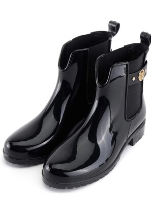 Alexis Leroy Women's Waterproof Comfort Strap and Hardware Short Rain Boots 6