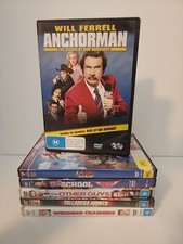 Will Ferrell 6 DVD Bundle Anchorman Lego Old School Other Guys Talladega Wedding