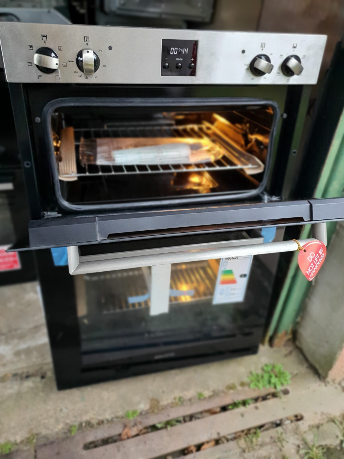 electriQ BuiltIn Electric Double Oven Stainless Steel EQDO1STEEL