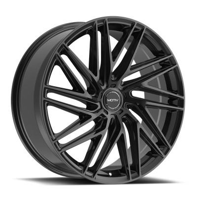 1 Motiv 22x9 5X108 / 5X4.50 +40 429B Align Black Wheel Rim