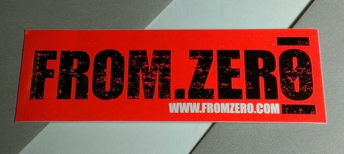 FROM ZERO .COM FROM.ZERO 0 MY SO- CALLED LIFE STREETWISE ORANGE CASE STICKER