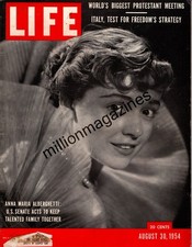 1954 August 30 -Anna Maria Alberghetti; Dragnet; World Council of Churches;Yacht