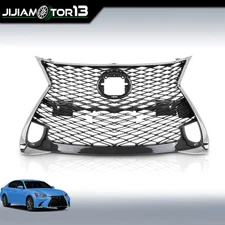 Front Grille Chrome+Black Fits 16-17 Lexus GS200t/2016-20 GS350/2016-18 GS450h