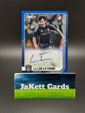 2025 Topps Chrome MLS - Auto Luca de la Torre #CA-LD Blue Refractor /150
