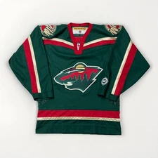 Vintage Koho Minnesota Wild Blank Green Home NHL Hockey Jersey Size Small