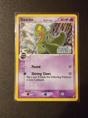 Pokmon TCG Treecko Crystal Guardians 68/100 Reverse Holo Stamped LP Card |  eBay