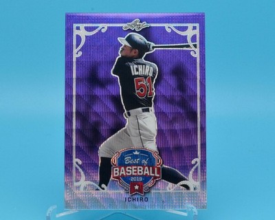 ICHIRO 2019 Leaf Best of Baseball Purple Wave Refractor 15/15 Bookend