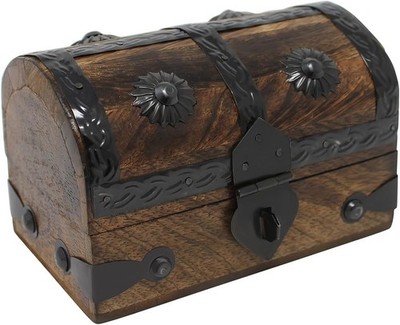 Nautical Cove Treasure Chest Keepsake and Decorative Wood Box - Toy Chest