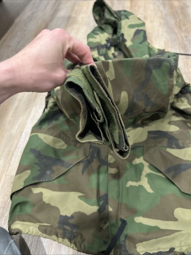 USGI Woodland BDU Camouflage Cold Weather GORETEX Parka Jacket Medium Regular - Picture 6 of 22