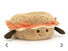 Pristine Jellycat Amuseable Bagel Doll - Holiday Gift with Tags & Dust Bag