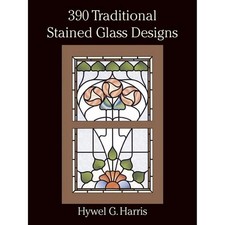 390 Traditional Stained Glass Designs Book