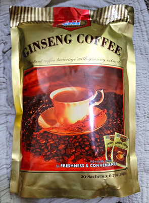 CNI Ginseng Coffee Instant Coffee 20 Sachets 0.7 oz Each Exp 12/17/2026