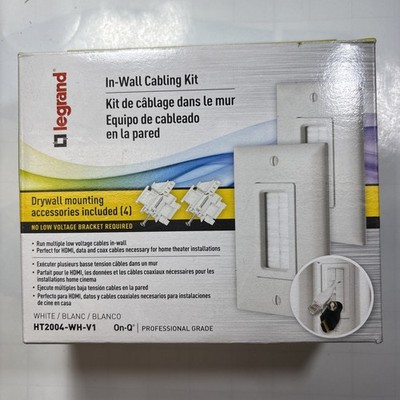 In Wall Cable Management Kit For Low Voltage Legrand Ht2004-WH-V1 cabling kit