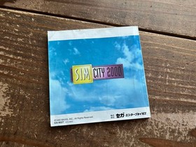 [SS] Sega Saturn Software Sim City 2000 [Operation confirmed] Retro game