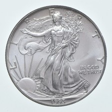 Better Date 1993 American Silver Eagle 1 Troy Oz .999 Fine Silver *817