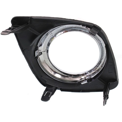 Fog Light Trim Set For 2009-2012 Toyota RAV4 Left and Right Black and Chrome 2Pc - Picture 7 of 9