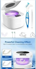 45kHz Ultrasonic Denture & Retainer Cleaner Machine - Professional Multi-Use